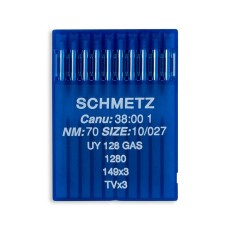 Schmetz Canu 38:00 UY 128 GAS TVx3 Industrial Coverstitch Needles size 70/10